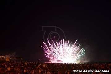 Los fuegos de Melenara 2018 (Foto Francisco Santana Ravelo)